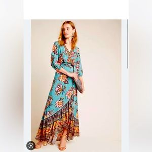 Farm Rio for Anthropologie Viera Wrap Dress Size Medium